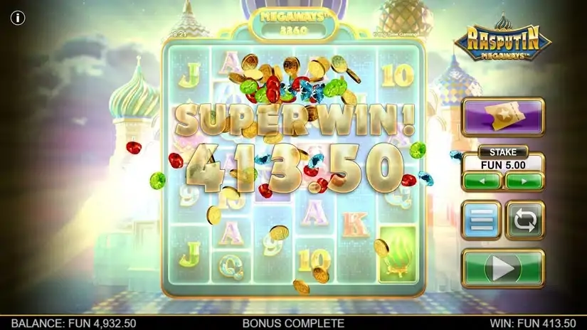 Rasputin Megaways slot screenshot 