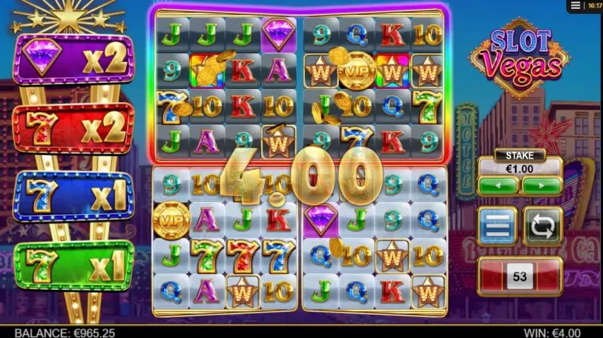 Slot Vegas Megaquads slot screenshot 2