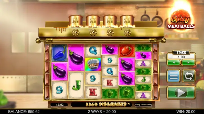 Spicy Meatballs Megaways slot screenshot 4