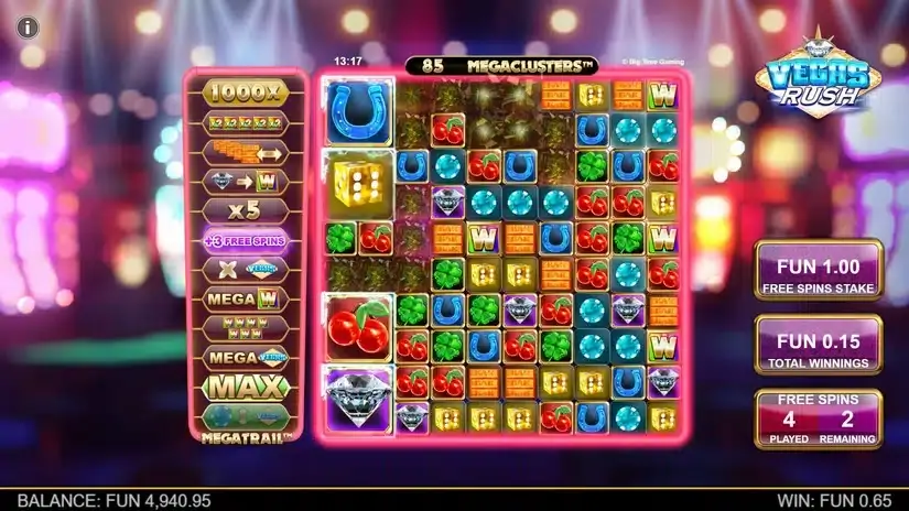 Vegas Rush slot screenshot 
