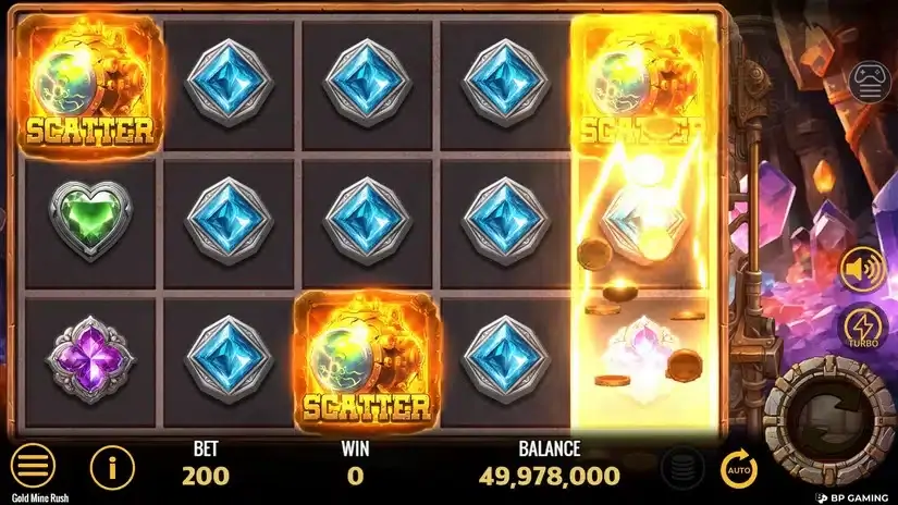 Gold Mine Rush slot screenshot 2