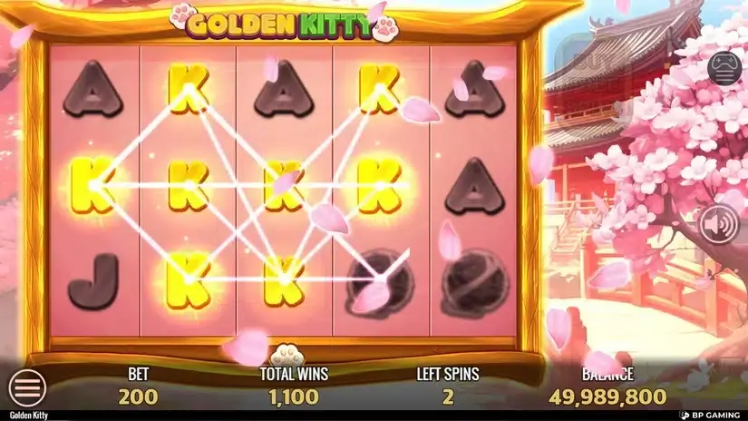 Golden Kitty slot screenshot 