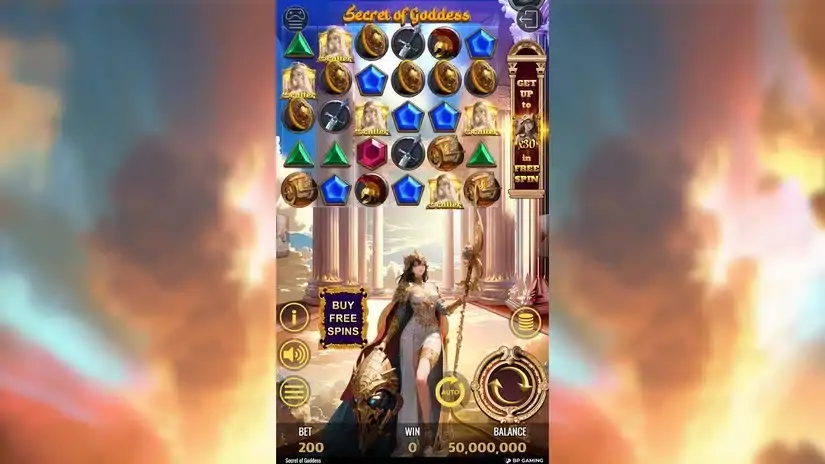 Secret of Goddess slot screenshot 