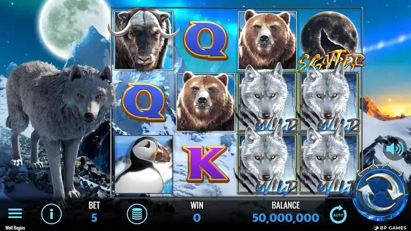 Wolf Begins slot screenshot 