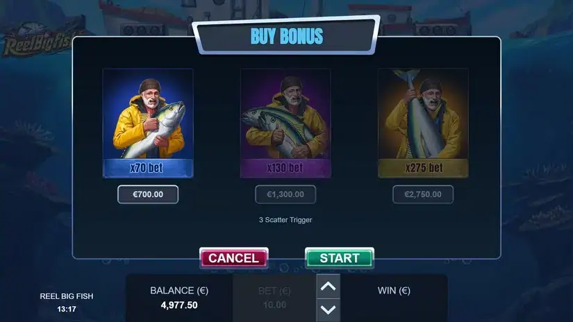 Reel Big Fish slot screenshot 3