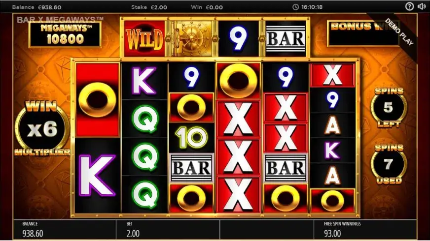 Bar-X Safecracker Megaways slot screenshot 5