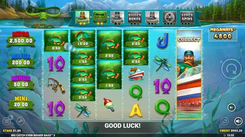 Big Catch Even Bigger Bass 3 slot screenshot 
