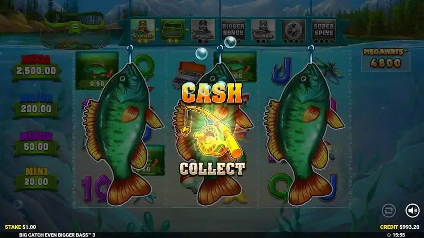 Big Catch Even Bigger Bass 3 slot screenshot 3