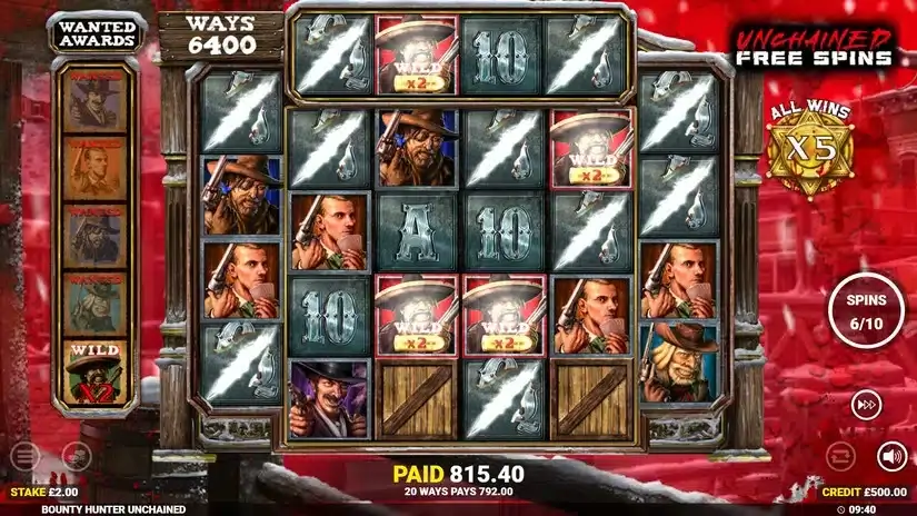 Bounty Hunter Unchained slot screenshot 5