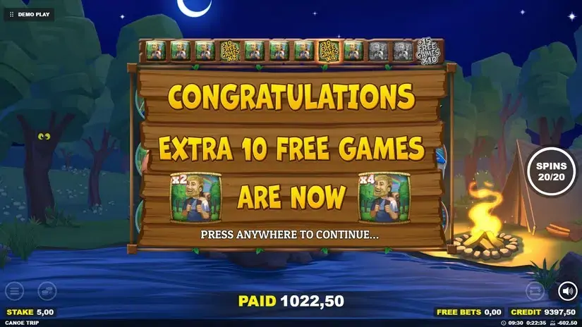 Canoe Trip slot screenshot 9