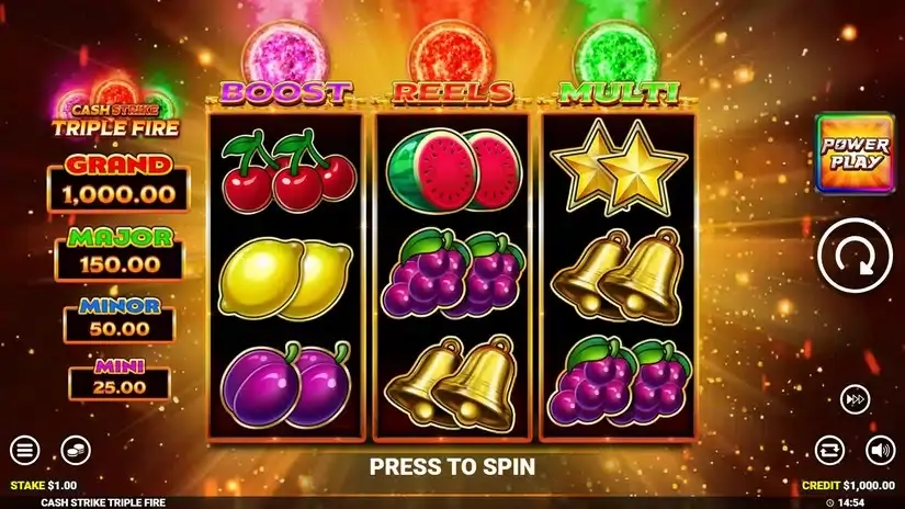 Cash Strike Triple Fire slot screenshot 1