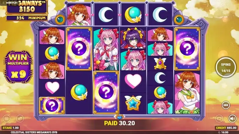 Celestial Sisters Megaways slot screenshot 5