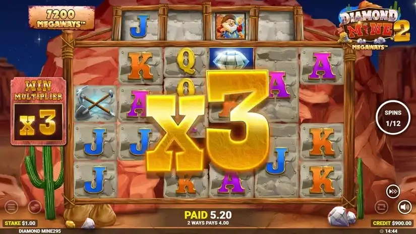 Diamond Mine 2 Megaways slot screenshot 4