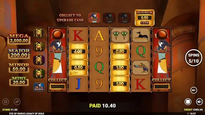 Eye of Hours Legacy of Gold slot screenshot 6