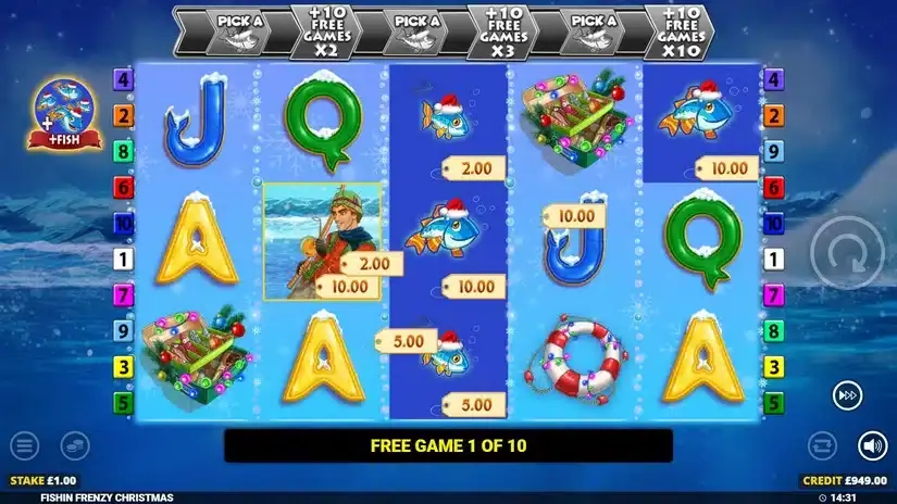 Fishin’ Frenzy Christmas slot screenshot 5