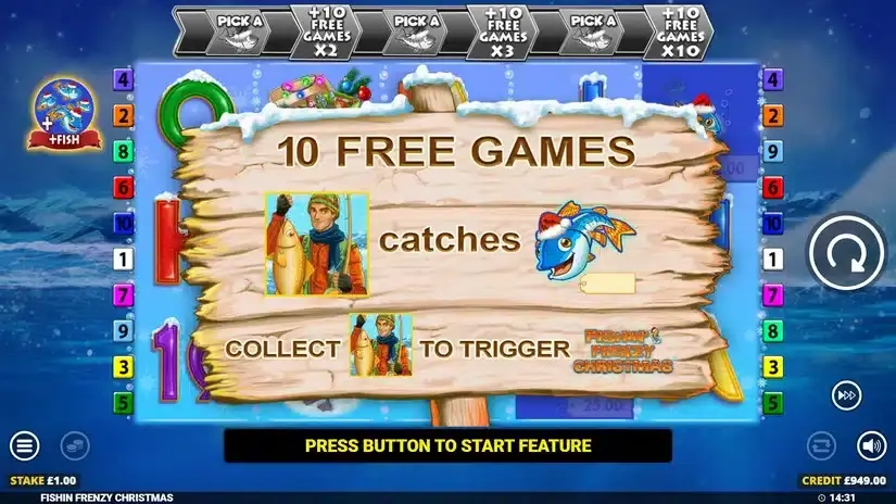 Fishin’ Frenzy Christmas slot screenshot 4