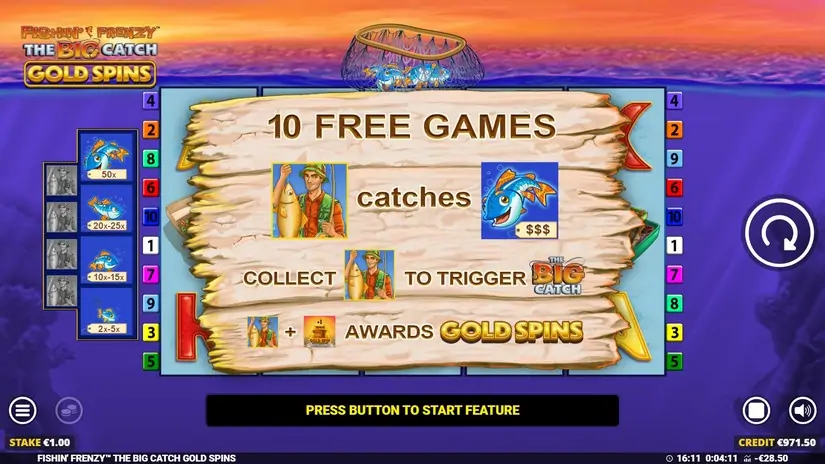 Fishin’ Frenzy The Big Catch Gold Spins slot screenshot 3