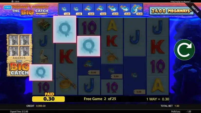 Fishin’ Frenzy The Big Catch Megaways slot screenshot 2