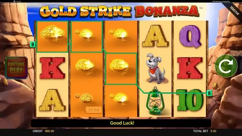 Gold Strike Bonanza Fortune Play slot screenshot 1