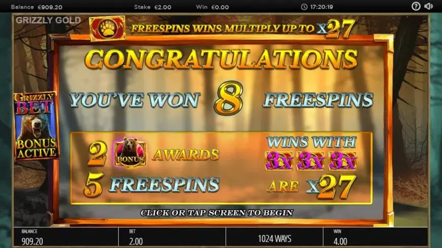 Grizzly Gold slot screenshot 5
