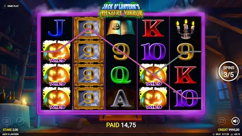 Jack o’Lantern’s Mystery Mirrors slot screenshot 6