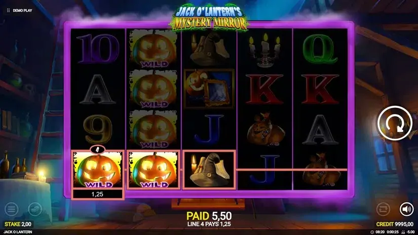 Jack o’Lantern’s Mystery Mirrors slot screenshot 2