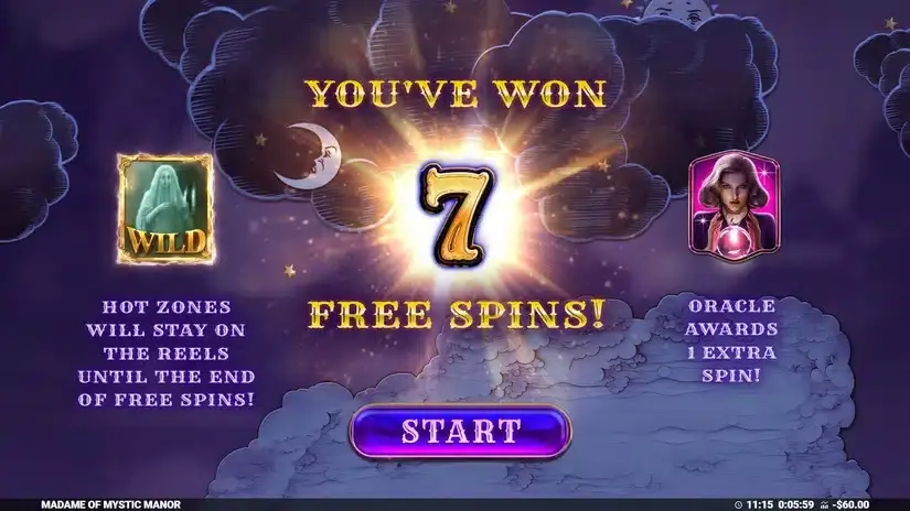 Madame of Mystic Manor slot screenshot 2