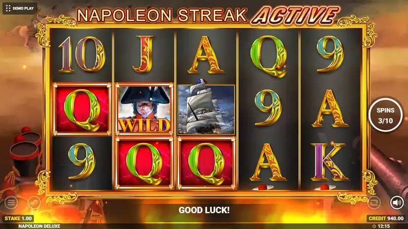 Napoleon Deluxe slot screenshot 3