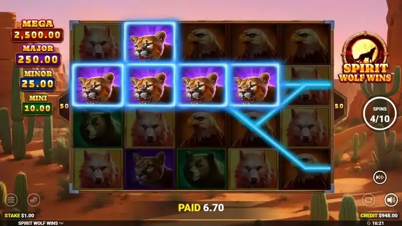 Spirit Wolf Wins slot screenshot 4