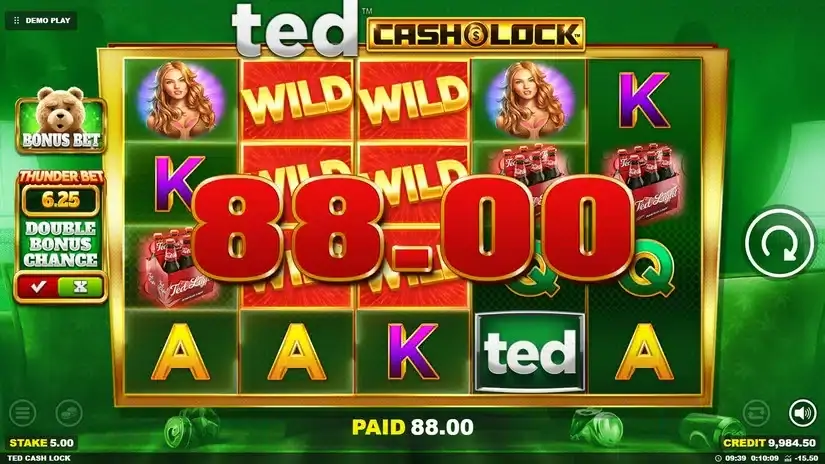 TED Cash Lock slot screenshot 2
