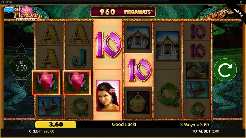 Thai Flower Megaways slot screenshot 2