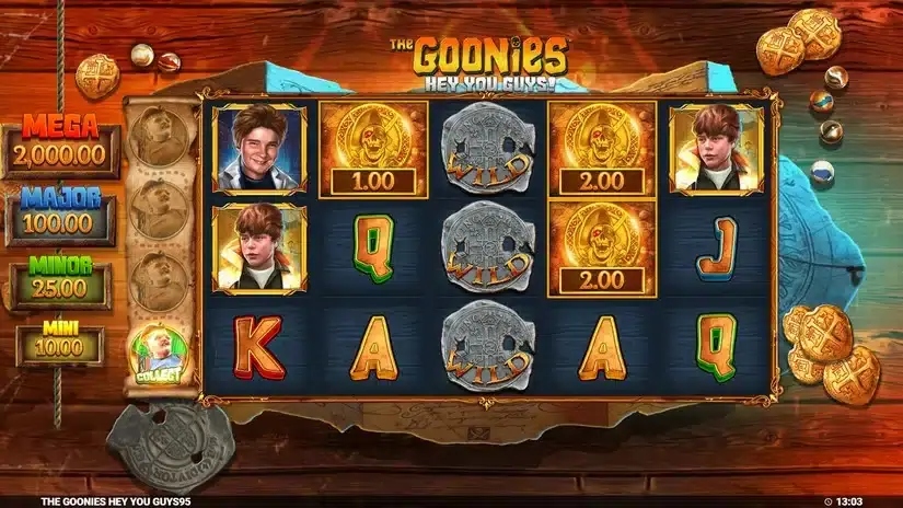 The Goonies Hey You Guys slot screenshot 