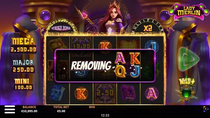 Lady Merlin MultiMax slot screenshot 2