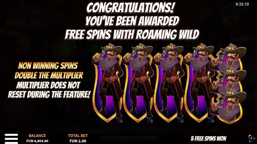 The Wild Drifter slot screenshot 2