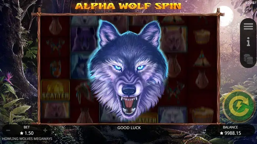 Howling Wolves Megaways slot screenshot 2