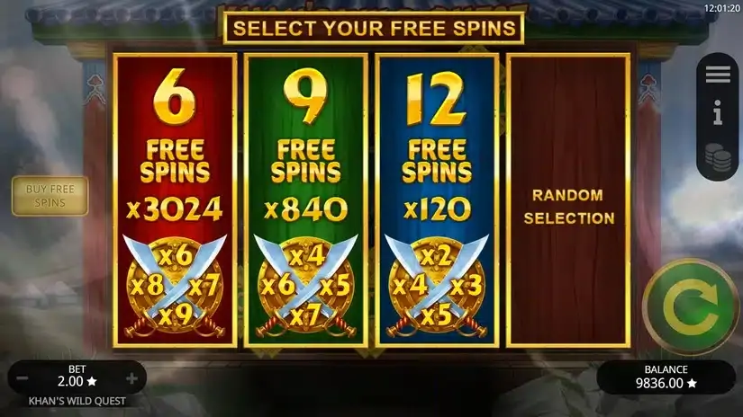 Khan’s Wild Quest slot screenshot 4