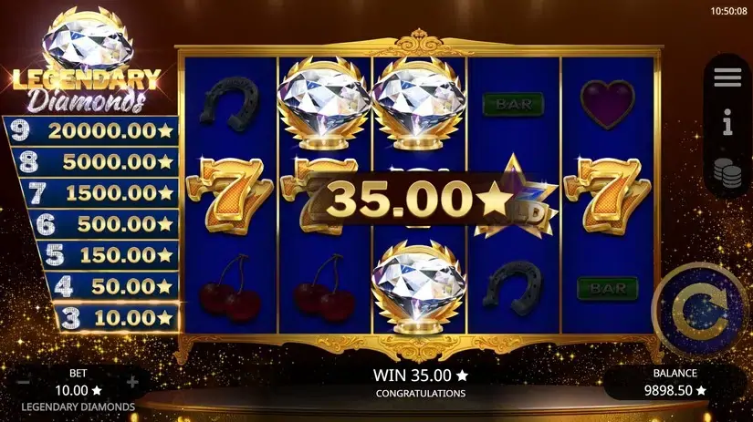 Legendary Diamonds slot screenshot 4