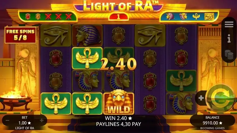 Light of Ra slot screenshot 4