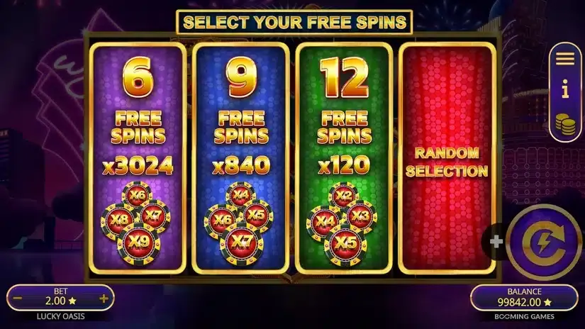 Lucky Oasis slot screenshot 3