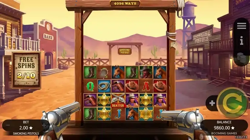 Smoking Pistols slot screenshot 4