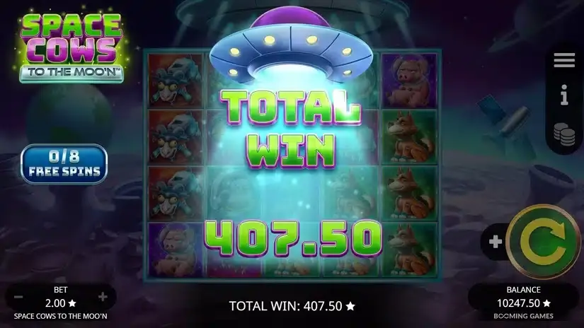 Space Cows to the Moo’n slot screenshot 