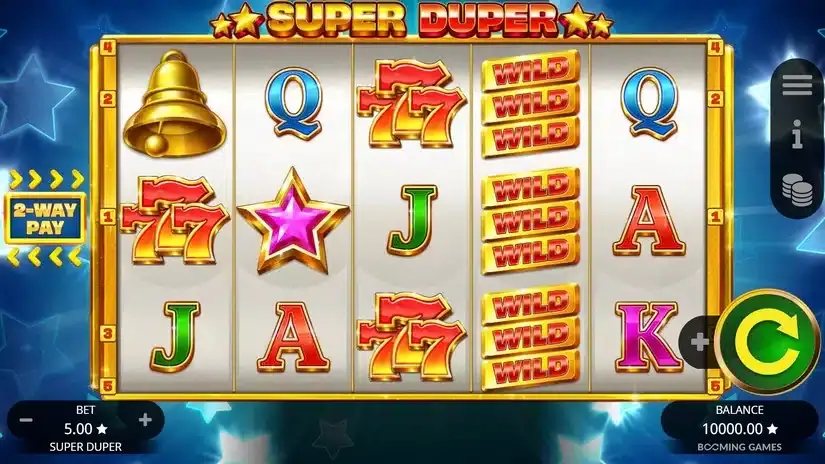 Super Duper slot screenshot 