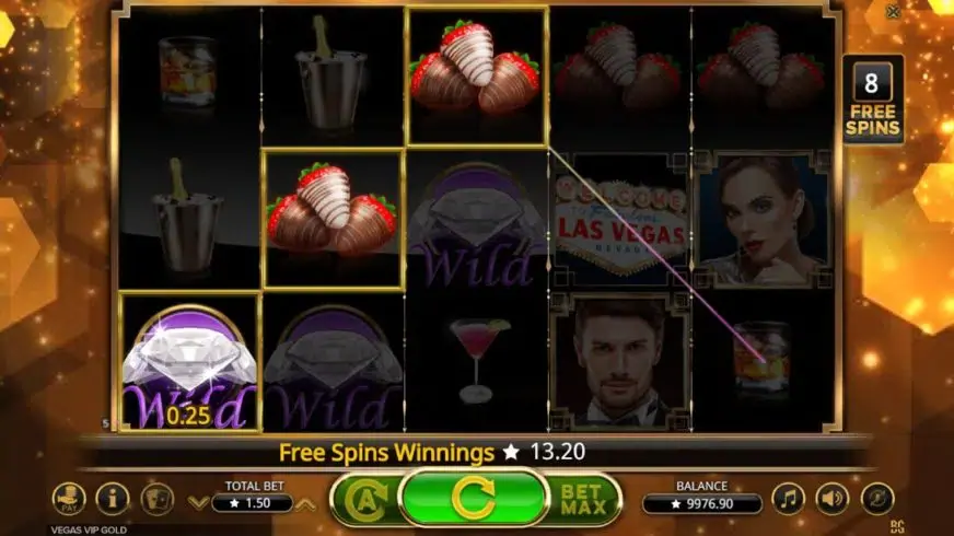 Vegas VIP Gold slot screenshot 5