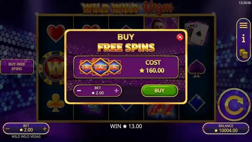 Wild Wild Vegas slot screenshot 4