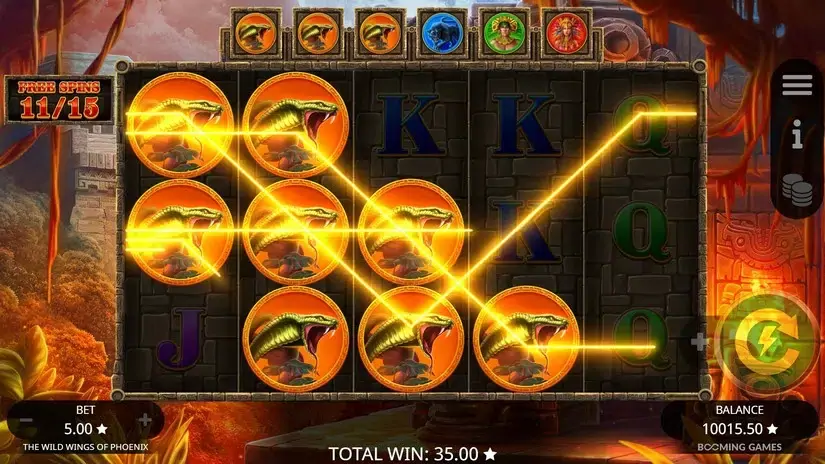 Wild Wings of Phoenix slot screenshot 7