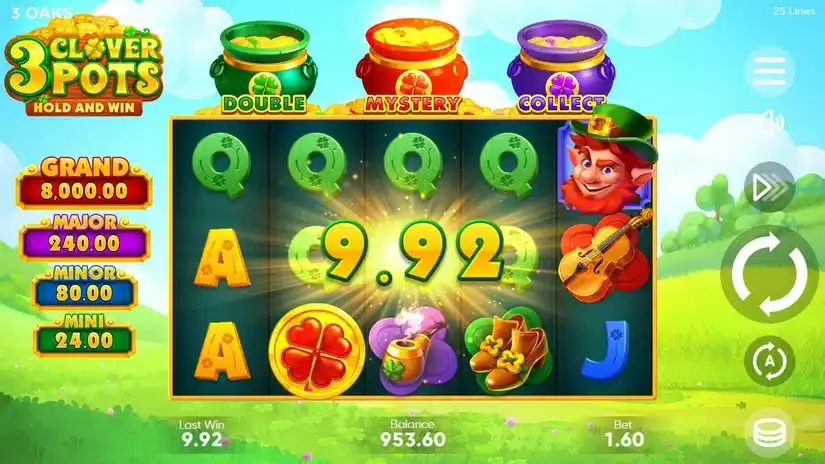 3 Clover Pots slot screenshot 3