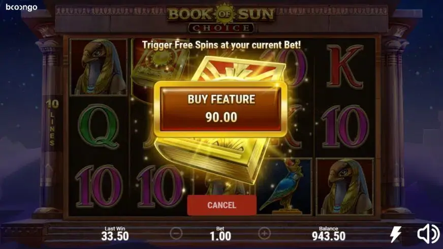 Book of Sun: Choice slot screenshot 2