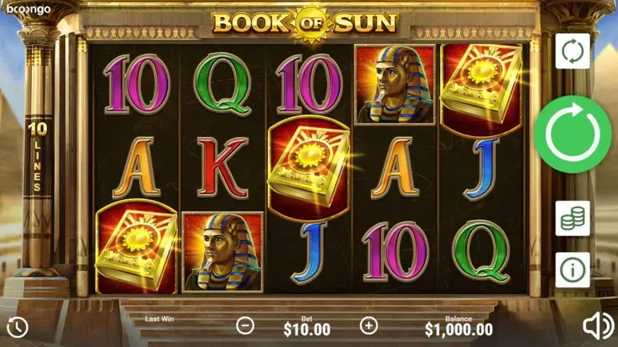 Book of Sun slot screenshot 2