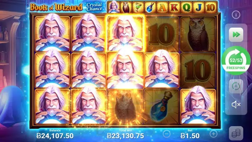 Book of Wizard: Crystal Chance slot screenshot 4