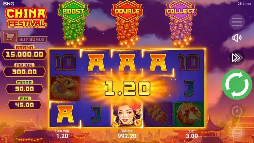 China Festival slot screenshot 2